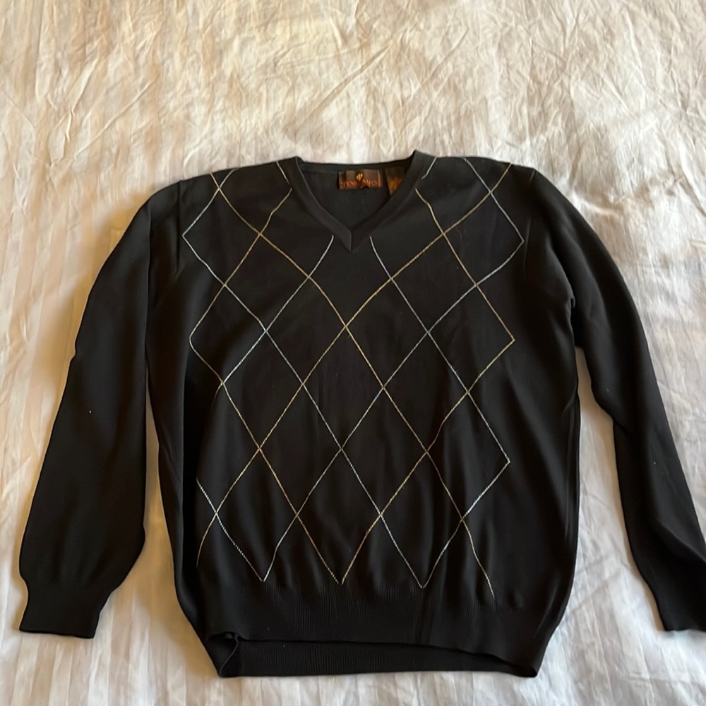 Five men’s medium sweaters - J Crew, Banana Republic, Toscano